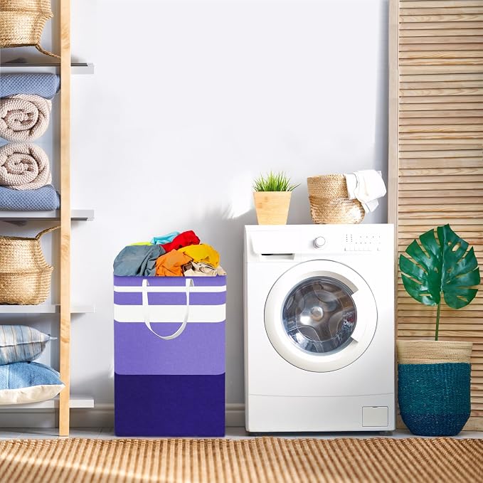 2-Pack Foldable Laundry Basket, Large Laundry Baskets - Image 7