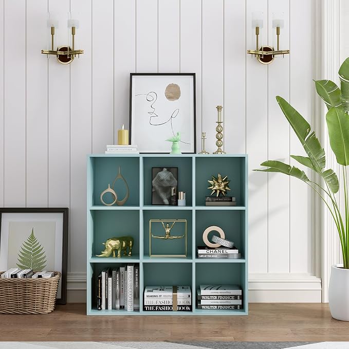 9-Cube Storage Shelf Bookcase - Image 5