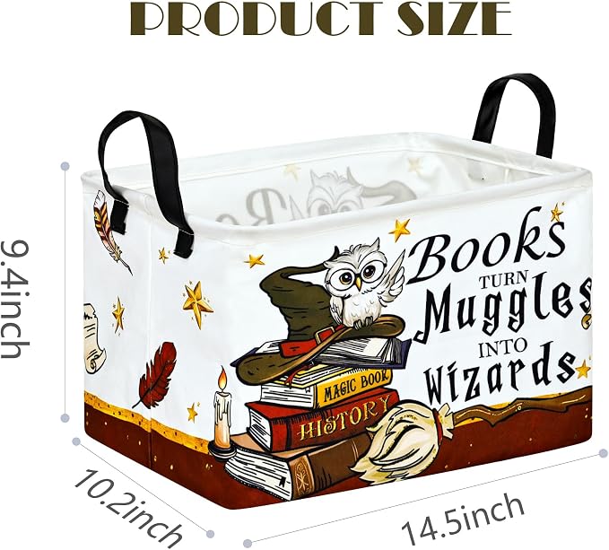 MAIZMZ Kids Reading Book Storage Basket Book Organizer - Image 2