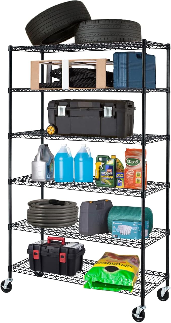 PayLessHere | 6-Tier Wire Shelf by BestOffice