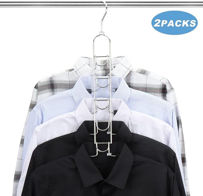Space Saving Clothes Hangers, Anti-Slip Foam Padded Shirt Suit Hanger - Image 6