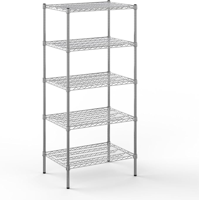 21" Deep x 30" Wide x 64" Height Wire Shelving Kit | 5-Tier | NSF Commercial by Regal+Altair