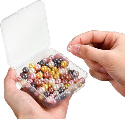 Jetec 18 Pieces Mini Plastic Clear Beads Storage Containers Box - Image 5