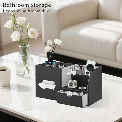 PU Leather Square Tissue Box Cover - Image 2