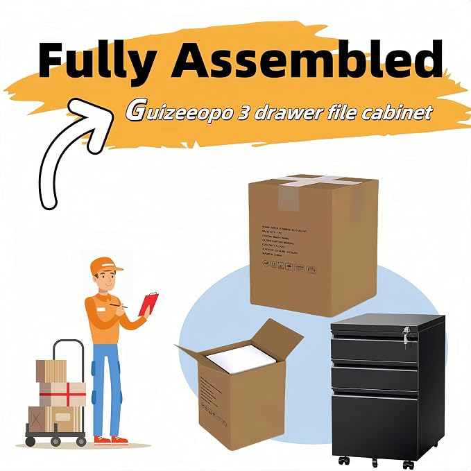 Filing Cabinets for Home Office, Mobile File Cabinet - Image 3