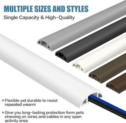 Floor Cord Covers for Wires 3.3FT Cable Hider Wire Cover Self Adhesive Cord - Image 6