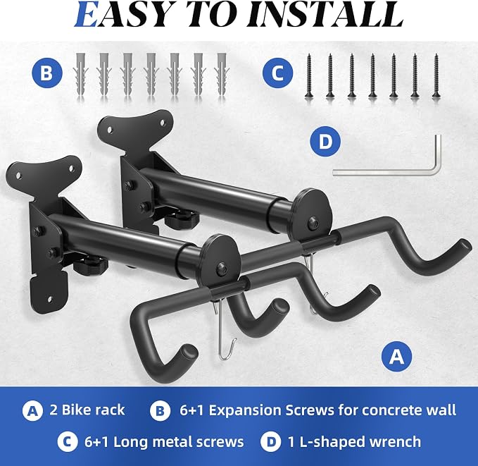 Goovilla Bike Wall Mount Hanger Adjustable - Image 8