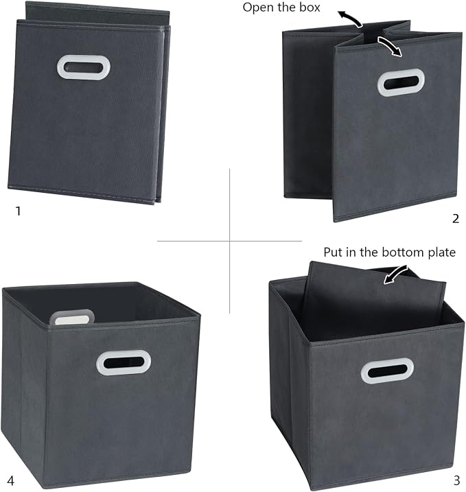 Fabric Cloth Storage Bins, Fabric Cube Organizer - Image 5
