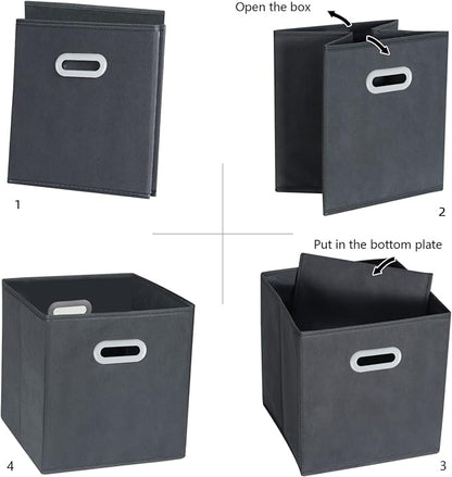 Fabric Cloth Storage Bins, Fabric Cube Organizer - Image 5