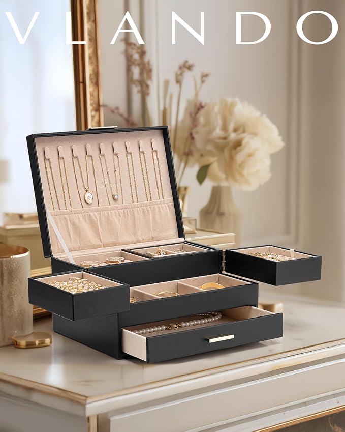 Vlando 3 Layer Jewelry Box - Image 2