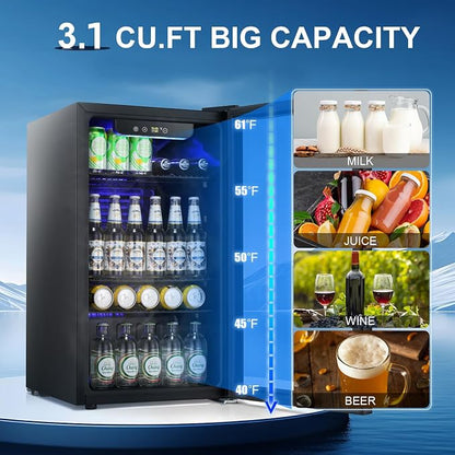 Antarctic Star Beverage Refrigerator -120 Can Mini Fridge - Image 2