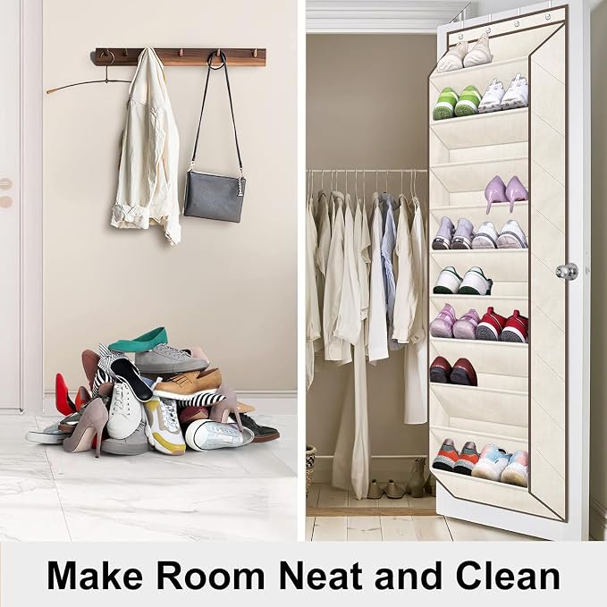 SLEEPING LAMB Shoe Rack for Door, Kids Door Shoe Organizer for Closet hanger - Image 6