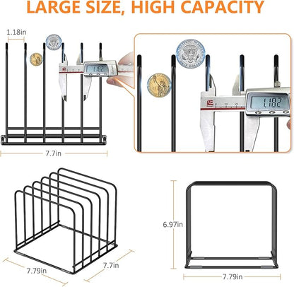 Kitchen Cabinet Organizer, Steel Cookware Holder, Divided Holder - Image 2