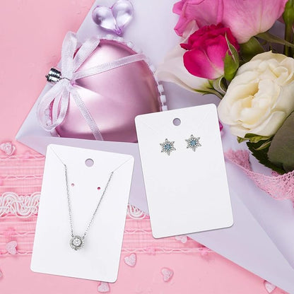 MIAHART 150 Set Earring Holder Cards Necklace Display Cards - Image 7