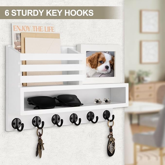 Key and Mail Holder Wall Mount, Key Hanger - Image 8