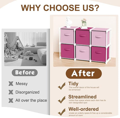 Briwooody 6 Cube Storage Organizer Bins - Image 3
