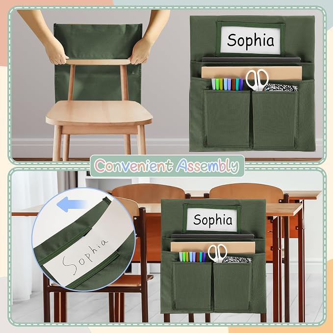 gisgfim 24 Pcs Small Chair Pockets - Image 5
