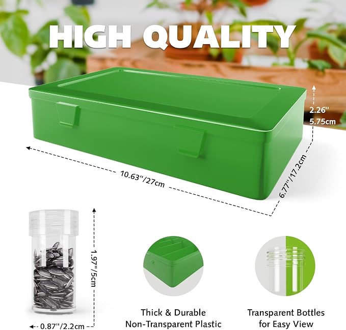 Seed Organizer Storage Box, Seed Holder Packet Organizer, Seed Vault Container - Image 3