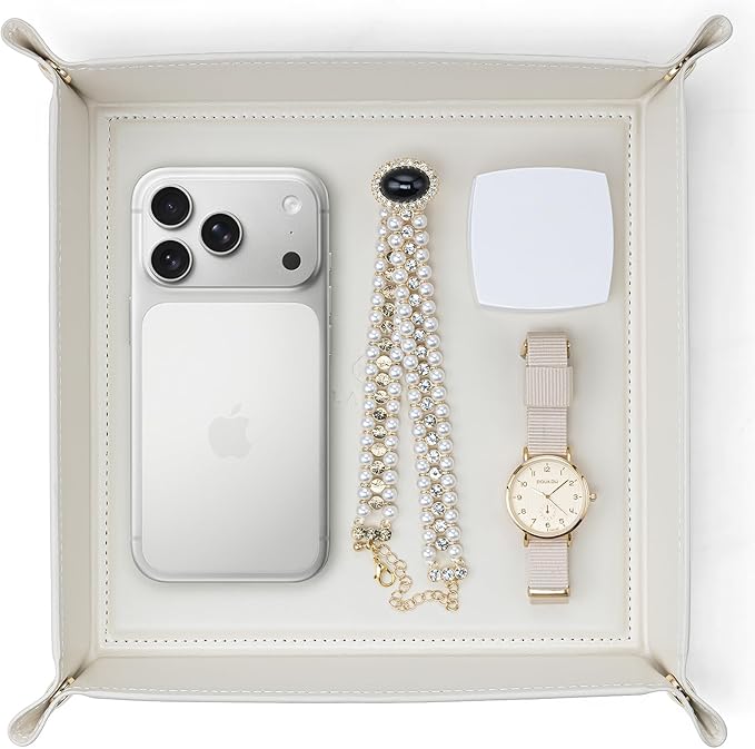 VLANDO Valet Tray, Nightstand Organizer Vanity Catchall Holder by VLANDO