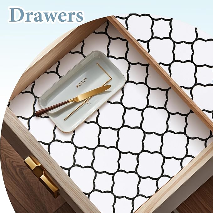 Shelf Drawer Liners for Kitchen Cabinets 17.3 x 354 Inches Non Adhesive Drawer - Image 6