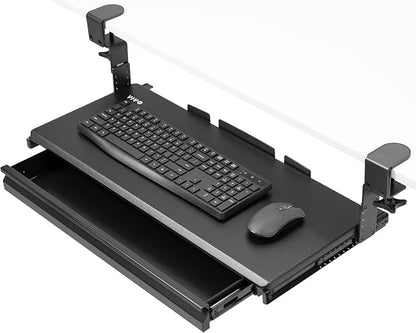 VIVO Large Height Adjustable Clamp-on Keyboard Tray, Extra Sturdy Pull Out by VIVO