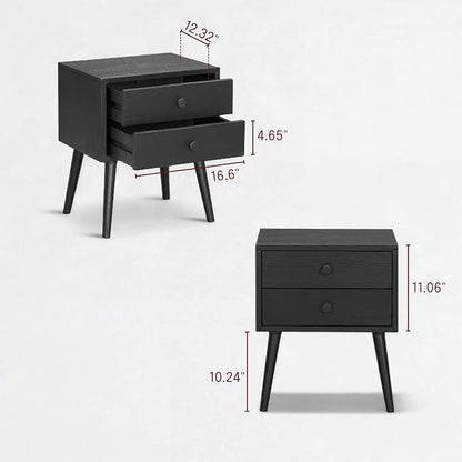 NTC Lux Nightstand with 2 Drawers, Featuring Adaptable Design, 150 lbs Load - Image 7