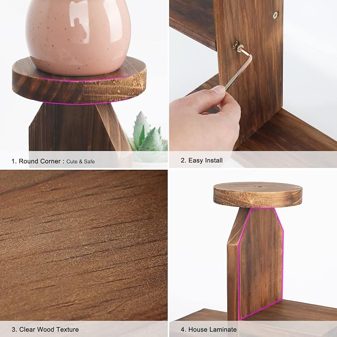 Wood Desktop Plant Stand - Image 4