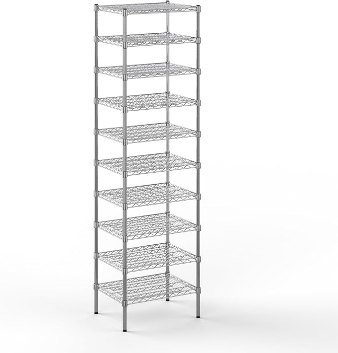 18" Deep x 24" Wide x 86" Height Wire Shelving Kit | 10-Tier | NSF Commercial by Regal+Altair