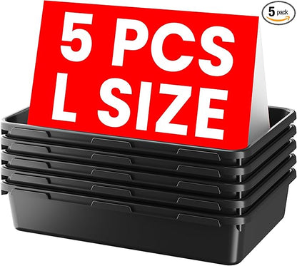 A-LUGEI【Large Size】【5 Pcs】 Tool Box Organizer Tray Divider【Single Size】 Desk by A-LUGEI