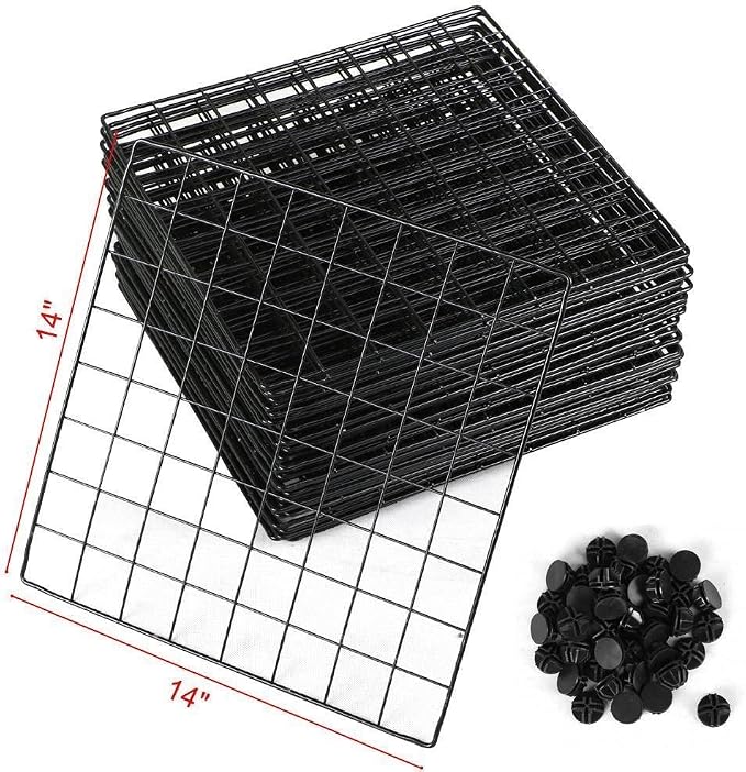 UNICOO - 14 * 14 inch Big Cube Multi Use DIY 20 Cube Wire Grid Organizer - Image 3