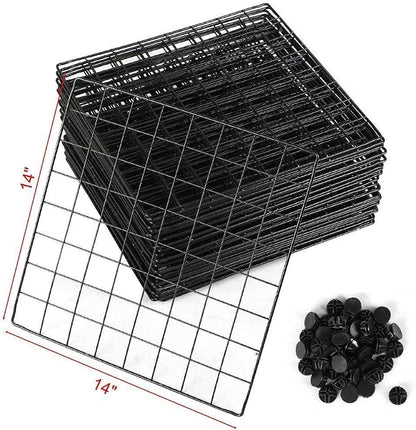 UNICOO - 14 * 14 inch Big Cube Multi Use DIY 20 Cube Wire Grid Organizer - Image 3