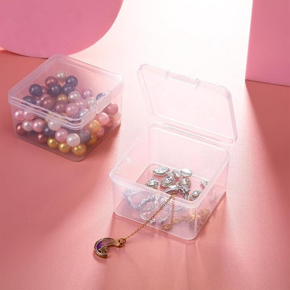 Jetec 18 Pieces Mini Plastic Clear Beads Storage Containers Box - Image 6