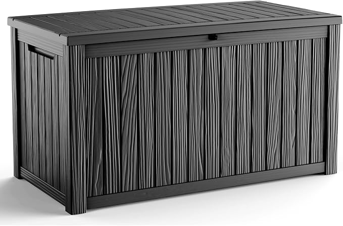 200 Gallon Outdoor Deck Box, Storage Lockable Waterproof Patio Furniture by MAIUSCOLI