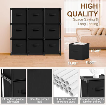 Briwooody 9 Cube Storage Organizer Bins - Image 2