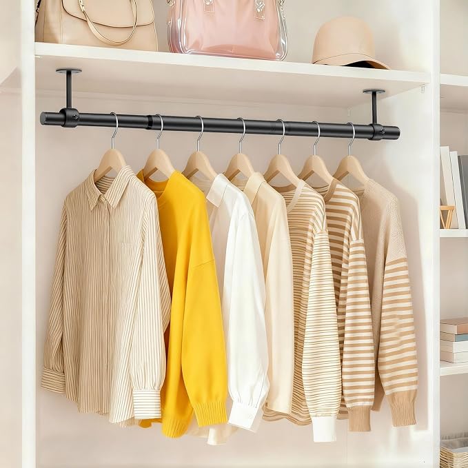 Supforce Ceiling Mounted Closet Rods - Image 2