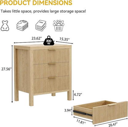 6 Drawer Dresser, Modern Wood Storage Chest of Drawers Organizer - Image 2