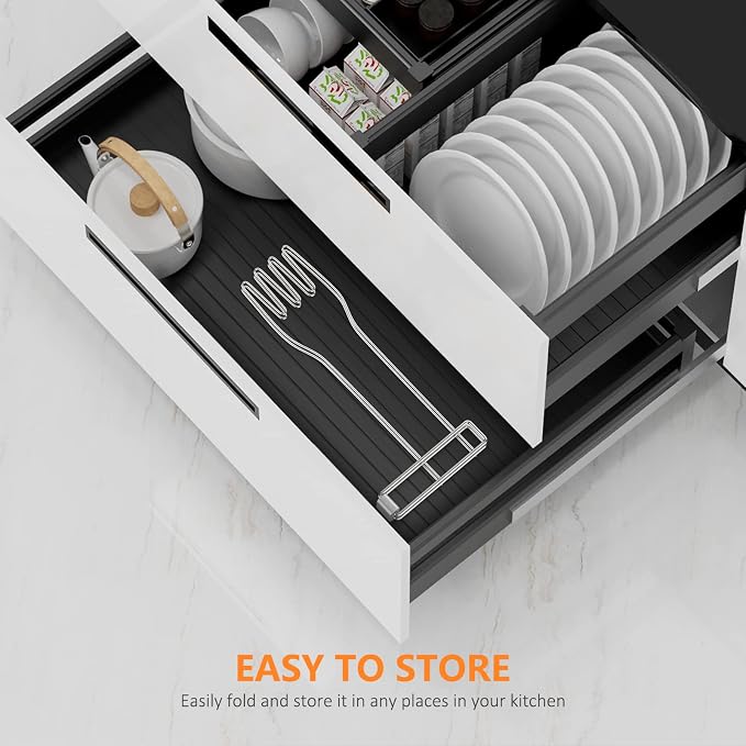 KORRTFID Kitchen Glove Holder, Stainless Steel Glove Rack, Kitchen Vertical - Image 6