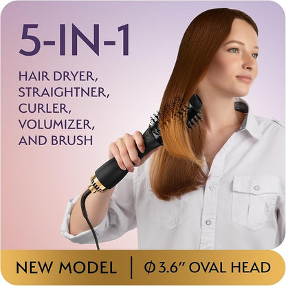 Professional Blowout Hair Dryer Brush, Hot Air Brush - Image 3