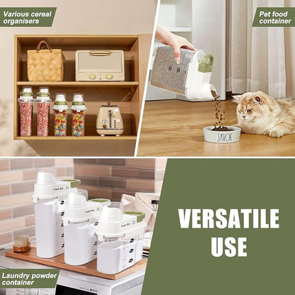 Cereal Storage Container 4Pack, 85oz/2.5L Airtight Food Storage Containers - Image 7