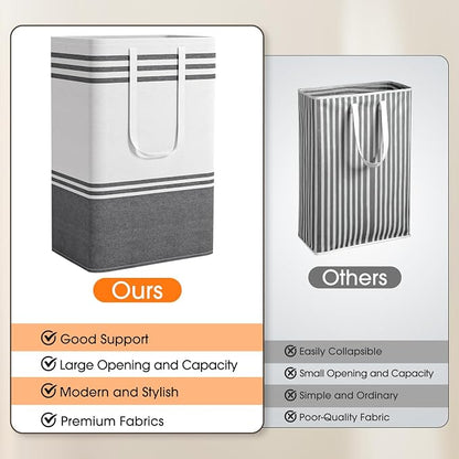 4 Pack Large Laundry Baskets, Laundry Hampers, Freestanding Waterproof - Image 5
