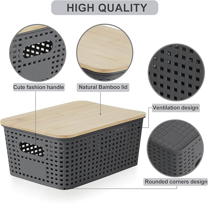 Bagnizer Small Plastic Storage Bins - Image 3