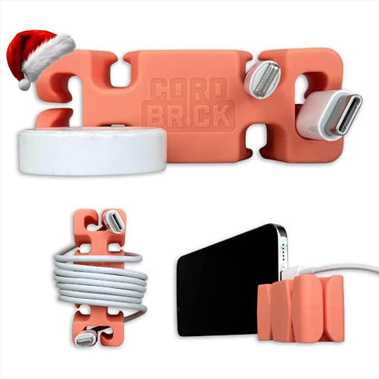 CordBrick Stocking Stuffers for Adults Cord Management Weighted Cord Holder by CordBrick
