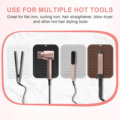 Large Silicone Heat Resistant Mat, Professional Hot Hair Tools Mat - Image 4