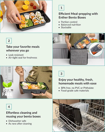 Enther Single 1 Compartment Meal Prep Containers - Image 5