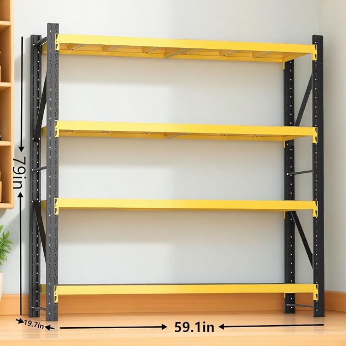 torage Shelves, Garage Shelving Heavy Duty Metal Adjustable Garage Shelves - Image 2