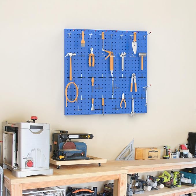 TORACK Metal Pegboard Wall Organizer 24" x 24" or 12" x 48" - Image 7
