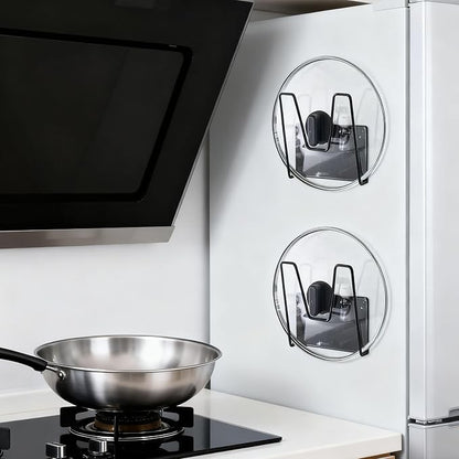 Magnetic Pot Lid Holder for Refrigerator, 2 Pack Strong Magnetic Pot Lid - Image 4