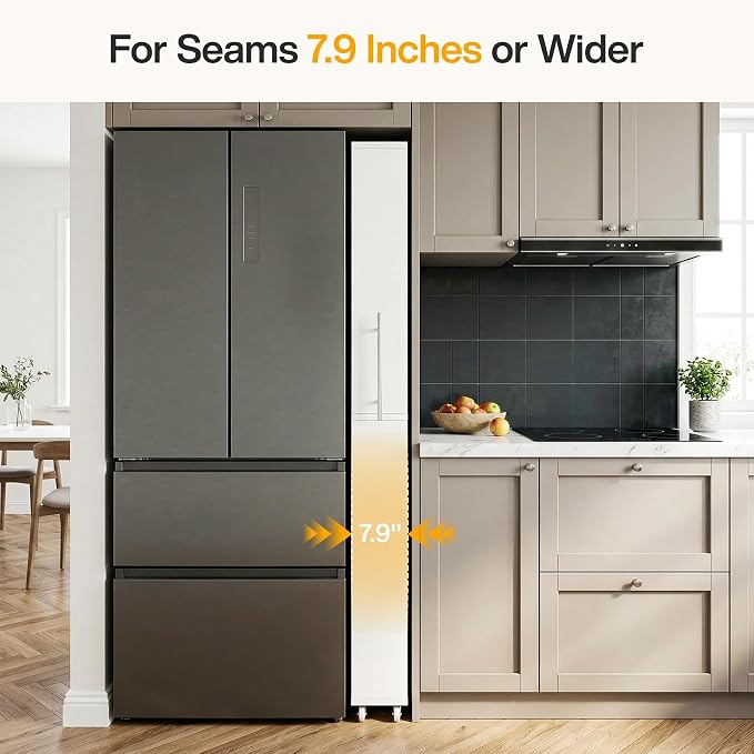Tribesigns 73" Tall Slim Storage Cart on Wheels, 7-Tier Narrow Pantry Cabinet - Image 8