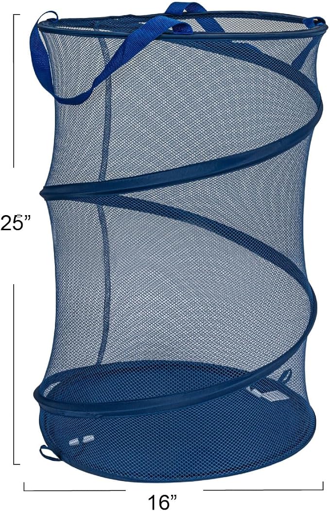 Household Essentials Pop-Up Mesh Laundry Hamper - Image 2