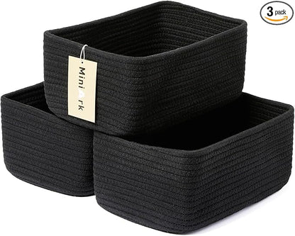 Small Storage Baskets for Organizing | Closet Organizer Bins | Shelf Toy Basket by MiniArkStorageBasketsHome